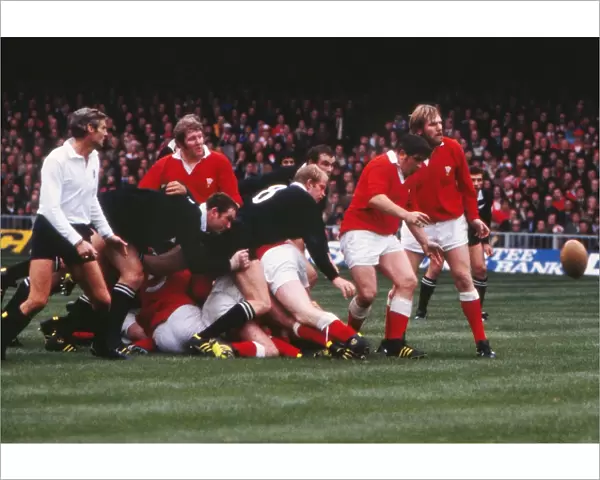 Referee Roger Quittenton looks on during the 1978 Wales game against the All Blacks