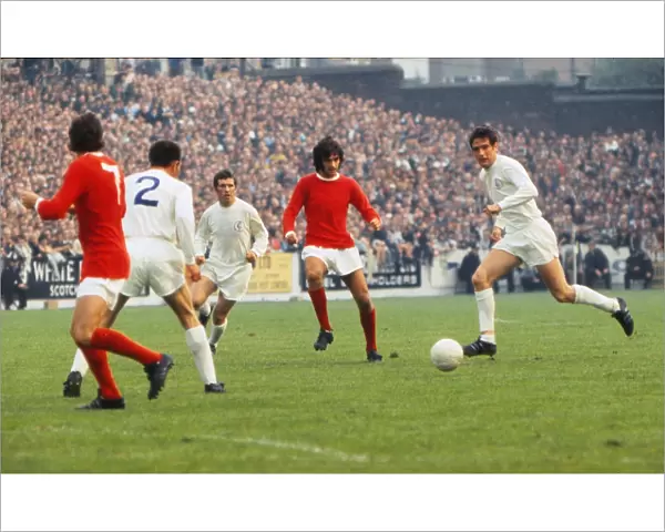 Leeds United take on Manchester United in 1969