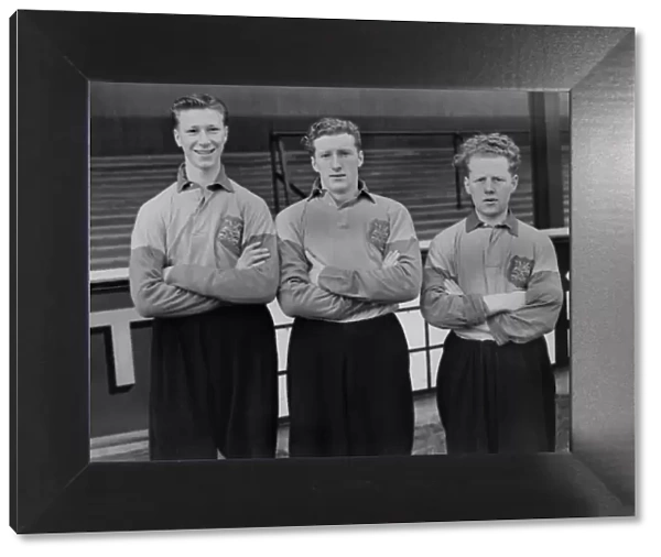 Jack Charlton, C. Innes, W. Barrie - Leeds United