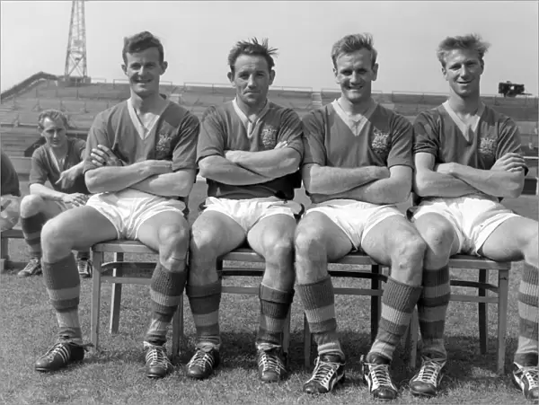 Alan Shackleton, Wilbur Cush, Don Revie, Jack Charlton - Leeds United
