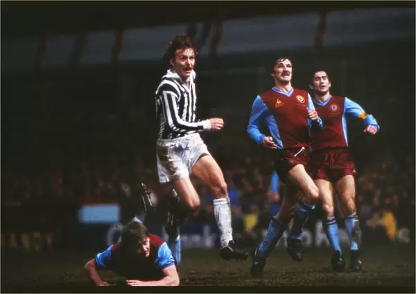 Juventus Zbigniew Boniek scores against Aston Villa in the 1983 European Cup