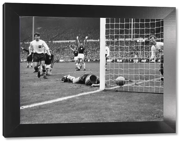 Geoff Hurst scores for West Ham - 1964 FA Cup Final