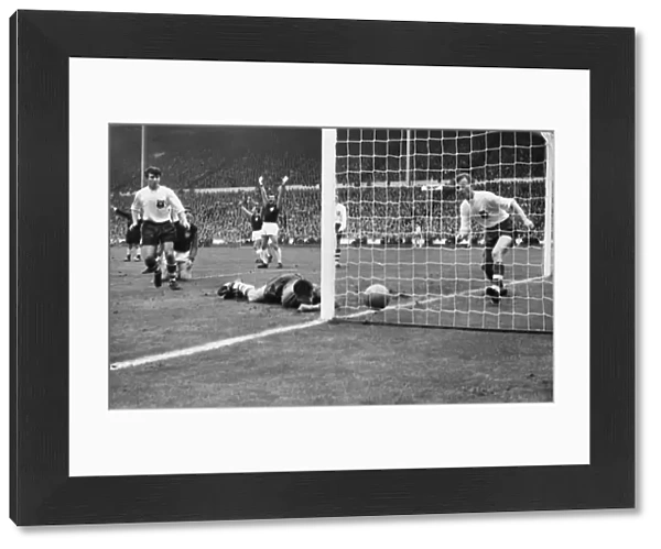 Geoff Hurst scores for West Ham - 1964 FA Cup Final