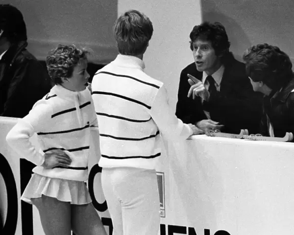 Michael Crawford talks to Torvill and Dean - 1983 World Figure Skating Championships