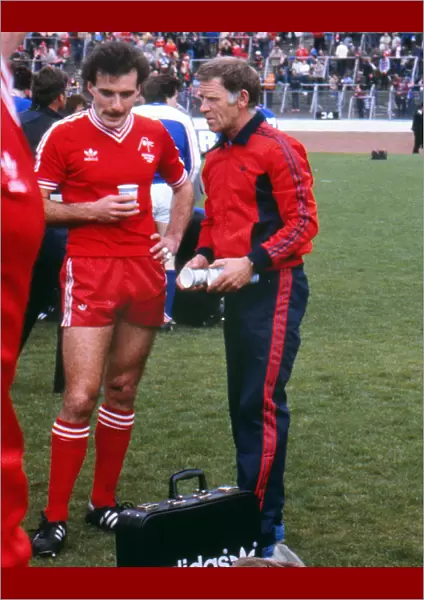 Teddy Scott and Willie Miller - 1982 Scottish Cup Final