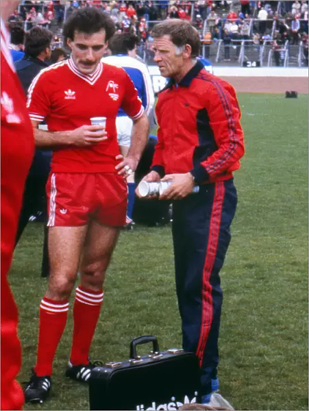 Teddy Scott and Willie Miller - 1982 Scottish Cup Final