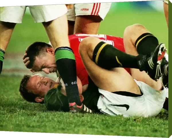 John Bentley and Andre Venter clash - 1997 British Lions Tour of South Africa