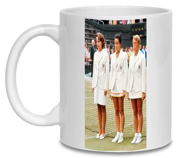 Angela Mortimer, Virginia Wade, Ann Haydon-Jones - 1970 Wightman Cup
