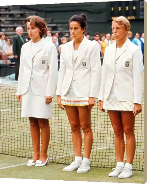Angela Mortimer, Virginia Wade, Ann Haydon-Jones - 1970 Wightman Cup