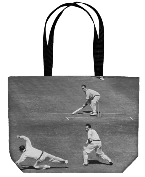 Brian Close bats for Yorkshire in 1957
