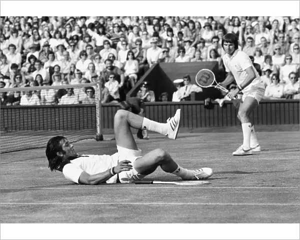 Ille Nastase and Jimmy Connors - 1975 Wimbledon Championships