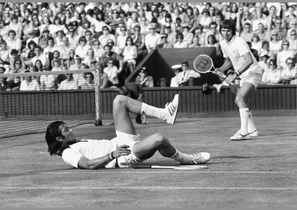 Ille Nastase and Jimmy Connors - 1975 Wimbledon Championships