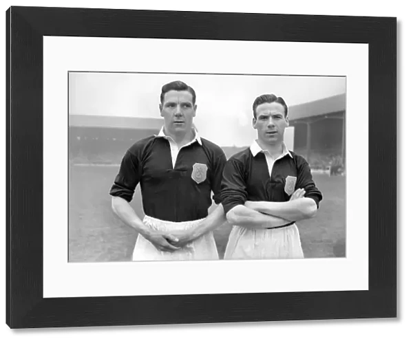 Allan Brown and Lawrie Reilly - Scottish Football League XI