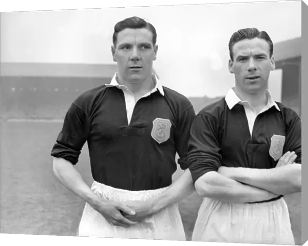 Allan Brown and Lawrie Reilly - Scottish Football League XI