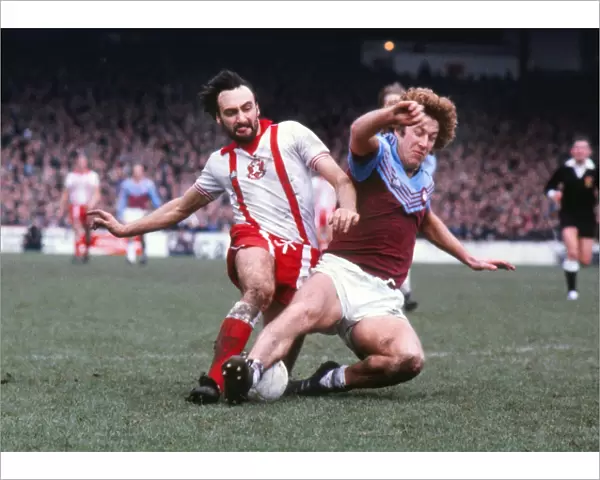 Orients Peter Kitchen and West Hams Pat Holland