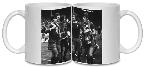 Liverpool celebrate victory - 1974 FA Cup Final