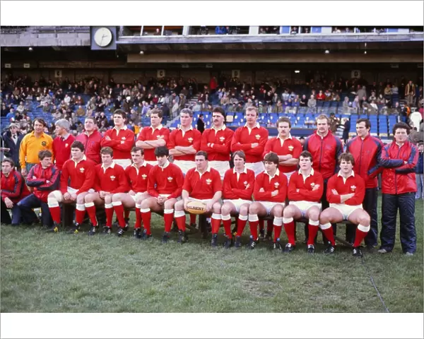 The Wales team group that defeated Ireland in the 1984 Five Nations