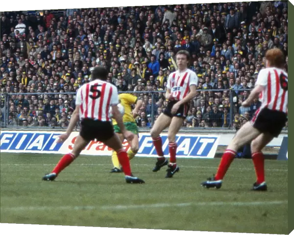 Asa Hartfords shot deflects off Gordon Chisholm for an own goal - 1985 League Cup Final