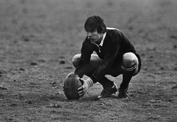 Allan Hewson lines up a penalty for the All Blacks against the British Lions in 1983