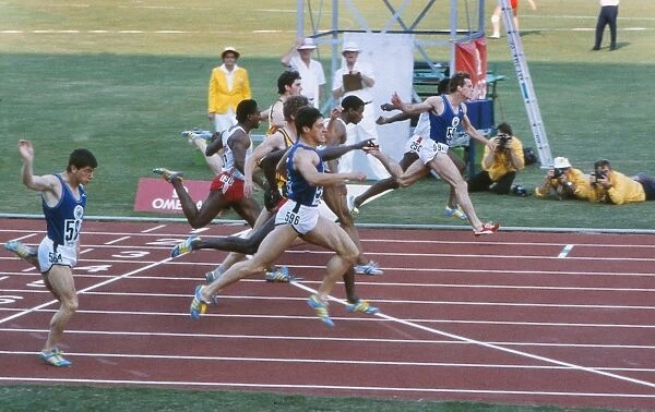 Allan Wells wins the 100m at the 1982 Commonwealth Games