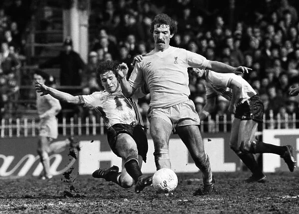 Arthur Albiston challenges Graeme Souness - 1979 FA Cup Semi-Final