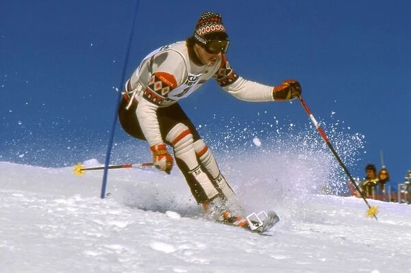Austrias Wolfram Ortner in action in the 1979 FIS World Cup