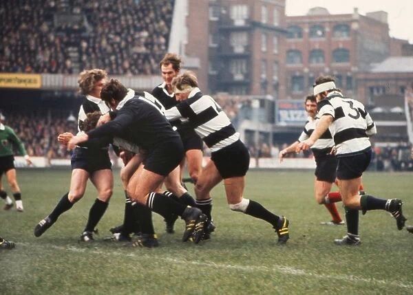 The Barbarians on the attack against the All Blacks in 1973