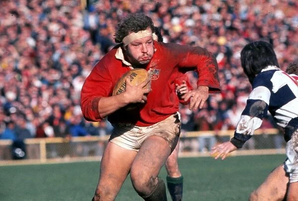 Bill Beaumont on the charge - 1977 British Lions Tour to New Zealand