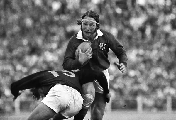 A bloodied JPR Williams of the British Lions