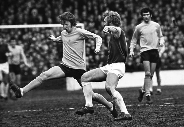Bobby Moore and Mick Channon in 1970