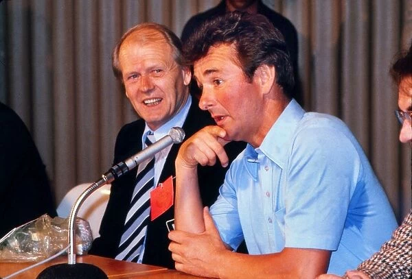 Brian Clough talks to the press after the 1979 European Cup Final