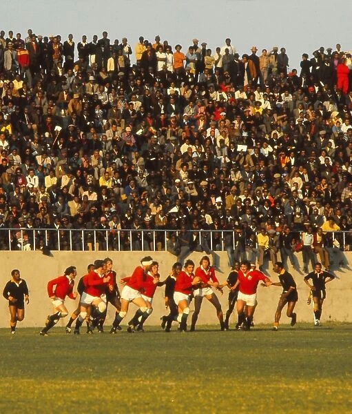 The British Lions face the Leopards in 1974