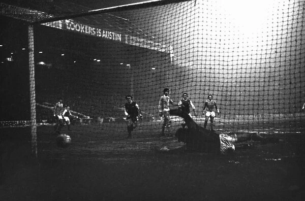 Charlie George scores for Arsenal in the 1971 FA Cup