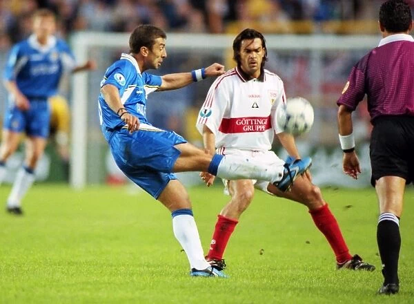 Chelseas Roberto Di Matteo during the 1998 Cup Winners Cup Final