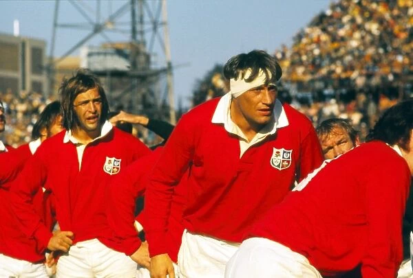 Chris Ralston and Willie John McBride during the fourth test between the Lions and South Africa in 1974