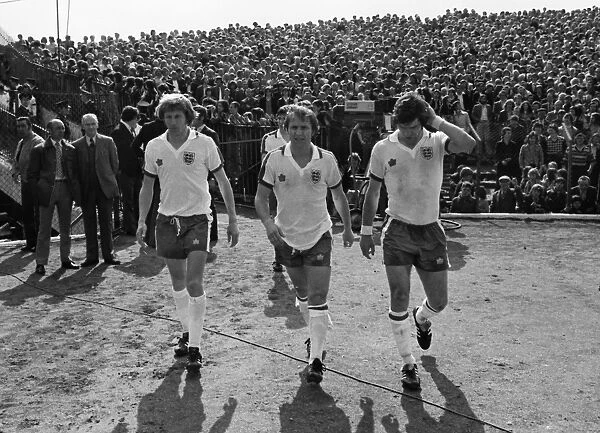 Colin Bell, Dennis Tueart and Malcolm MacDonald - 1975 British Home Championship