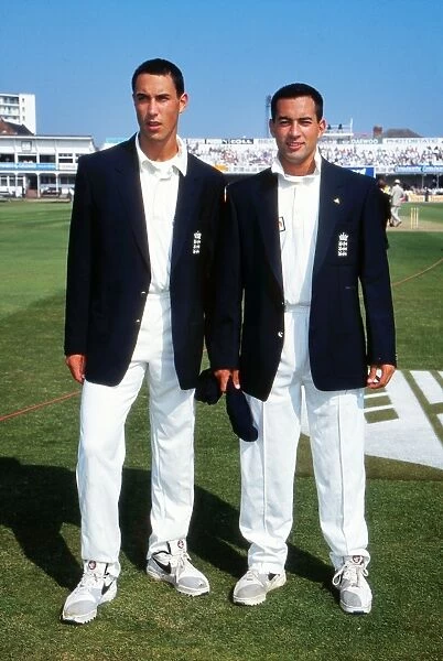 Cricket - Fifth Ashes Test - England v Australia 1997 Brothers Ben (left) and Adam