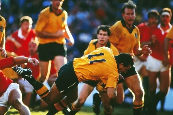 David Campese takes on the British Lions in 1989