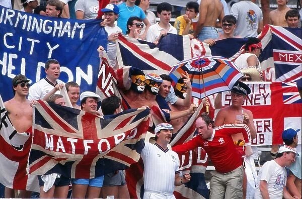 England fans at the 1986 World Cup