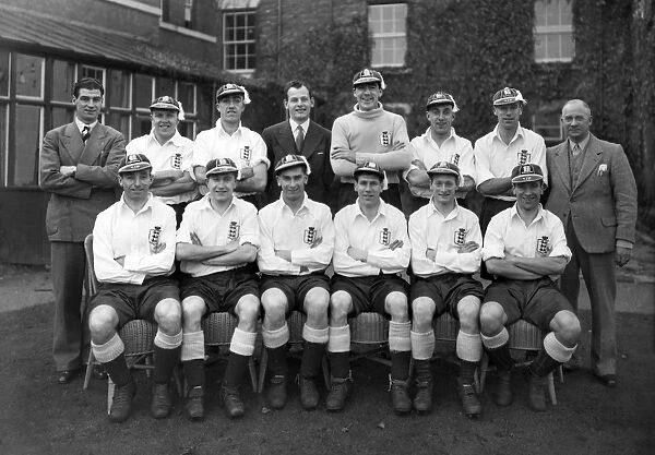 The England team that faced Wales in the 1949 Home Championship