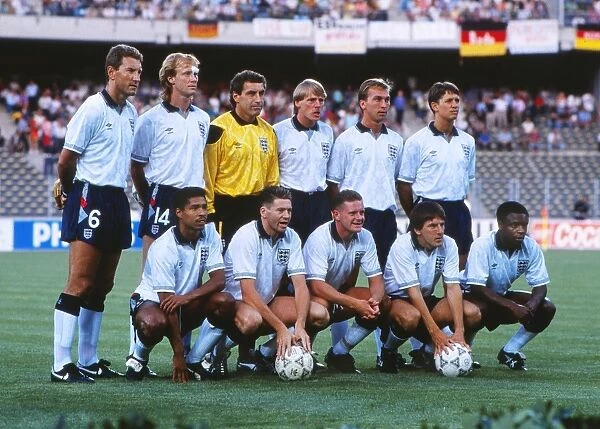 The England team that faced West Germany in the semi-final of Italia 90