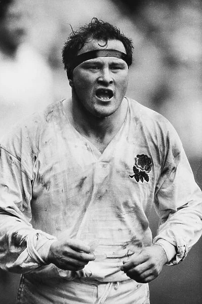 Englands Brian Moore - 1990 Five Nations Championship
