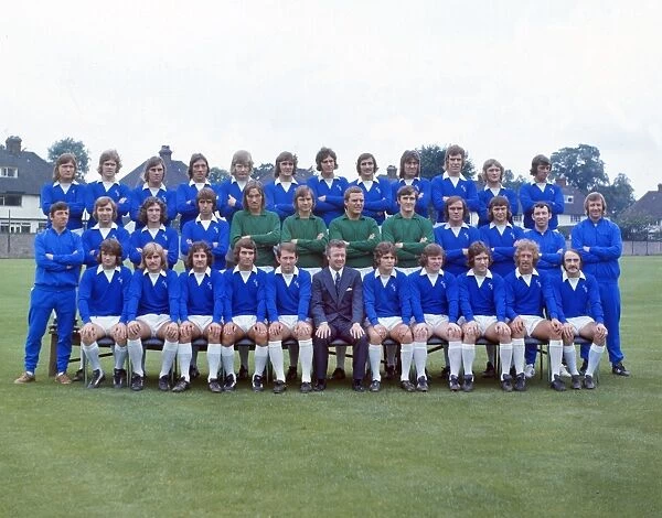 Everton - 1973 / 74. Football - 1973  /  1974 season - Everton Full Squad Team Group Photocall