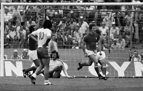 Fabio Capello scores against Poland at the 1974 World Cup