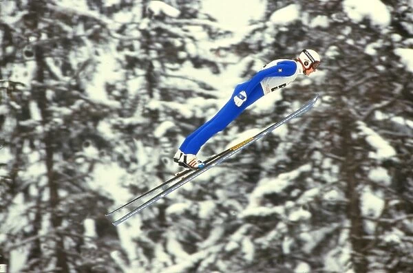 Finlands Matti Nykanen at the 1984 Sarajevo Winter Games