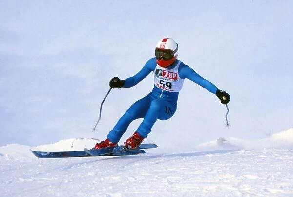 Freddie Burton. Alpine Skiing. Frederick Freddie Burton pictured in January 1982.
