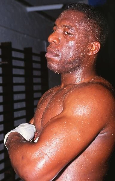 Gary Mason - Boxing. Boxing - Training session - Kings Cross, London (25 / 2 / 1991)