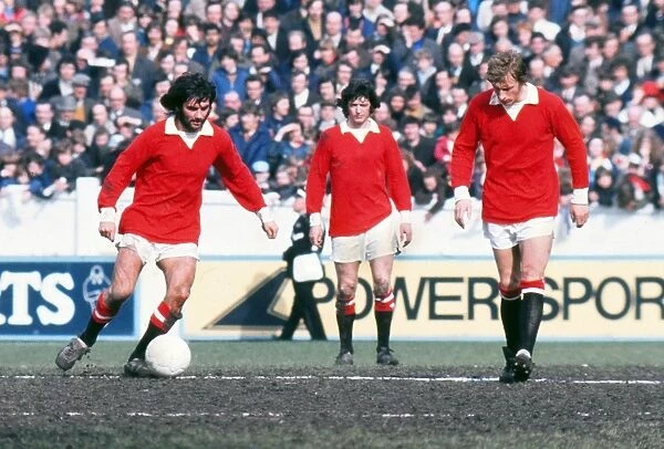 George Best, Willie Morgan, Denis Law - Manchester United