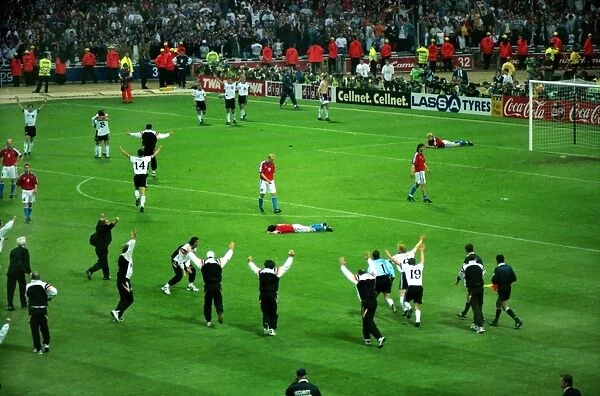 Germany celebrates winning Euro 96