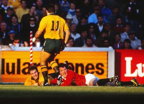 Ieuan Evans scores his famous try for the Lions in the 3rd Test - 1989 British Lions Tour of Australia
